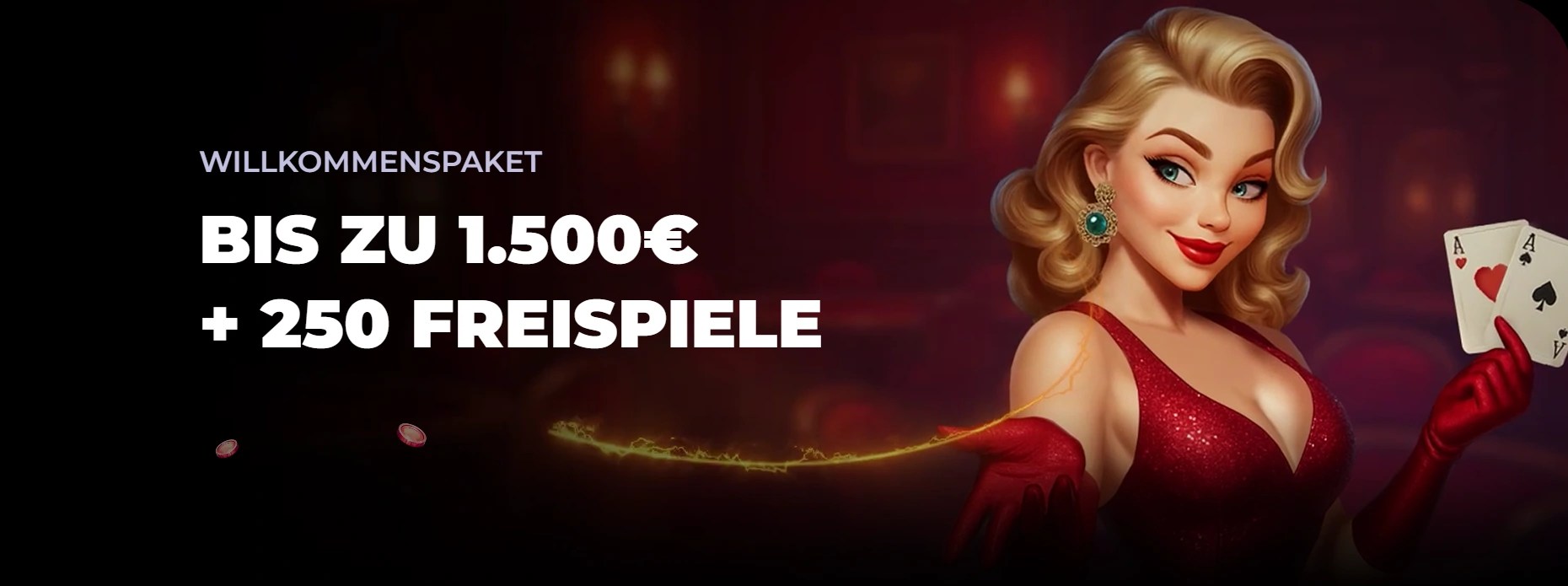 BettySpin Casino Bonus bis zu 1.500 Euro und 250 Freispiele